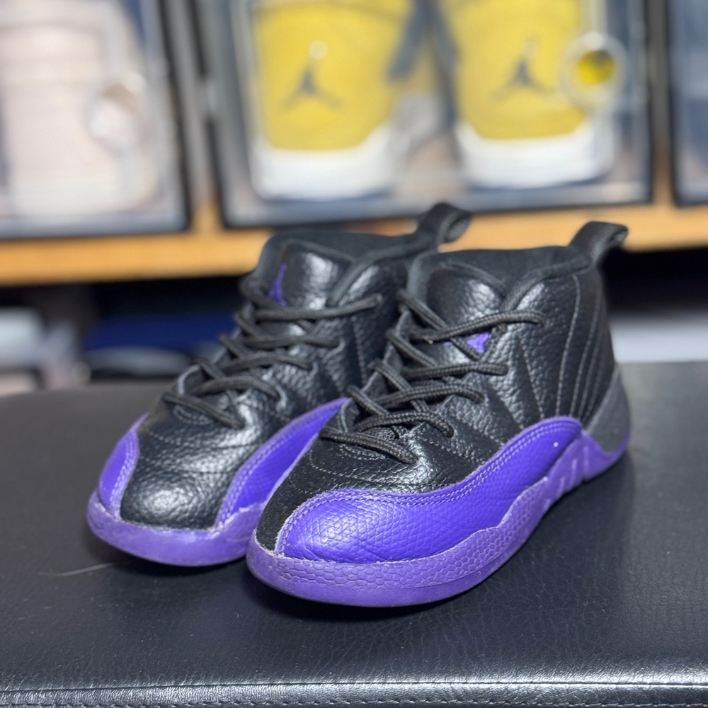 Kids Black and Purple Sneakers